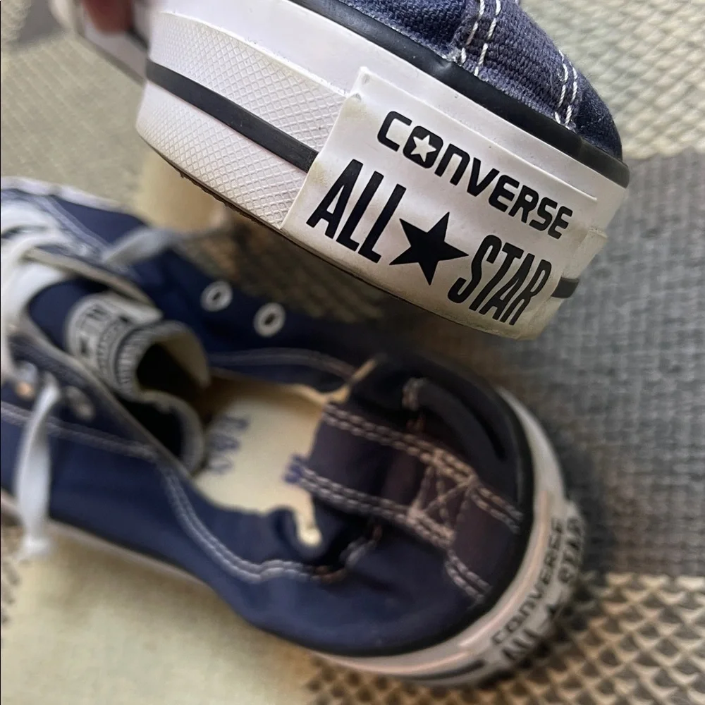 Converse All Star Shorline Navy blue and white 11 - Picture 3 of 6